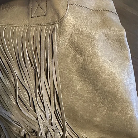 Light Grey Kelsi Dagger Leather Fringe Bag - Picture 4 of 16